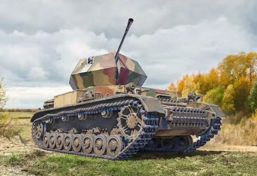 Italeri 1/35 Flakpanzer IV Ostwind Model Kit — box art