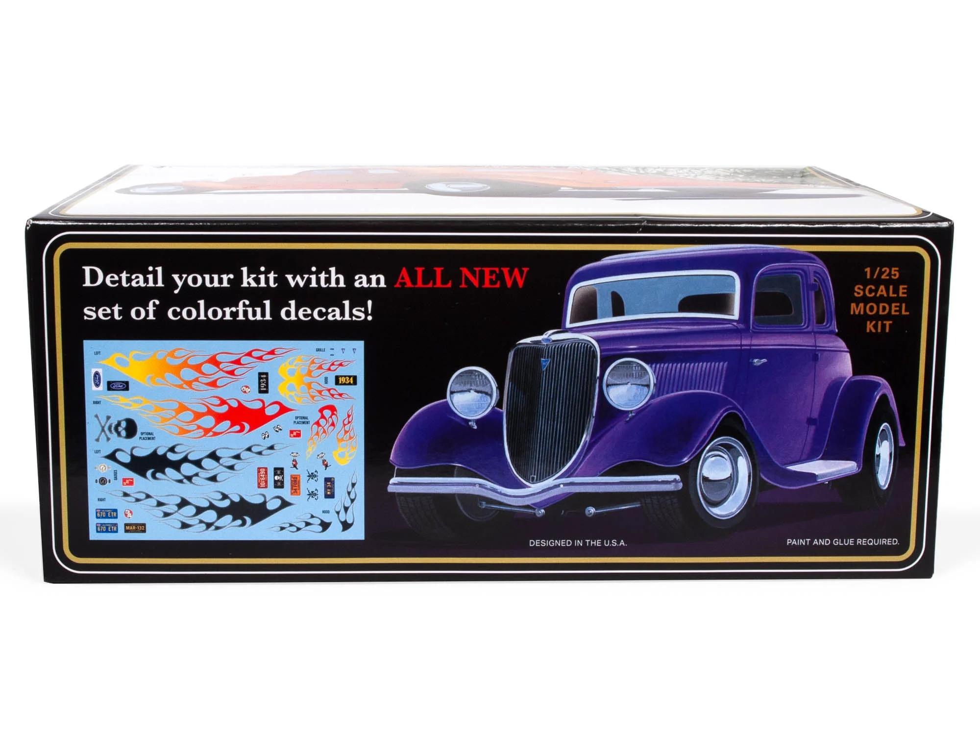 AMT 1/25 34 Ford 5-window Coupe Street Rod Model Kit — official product photo 4