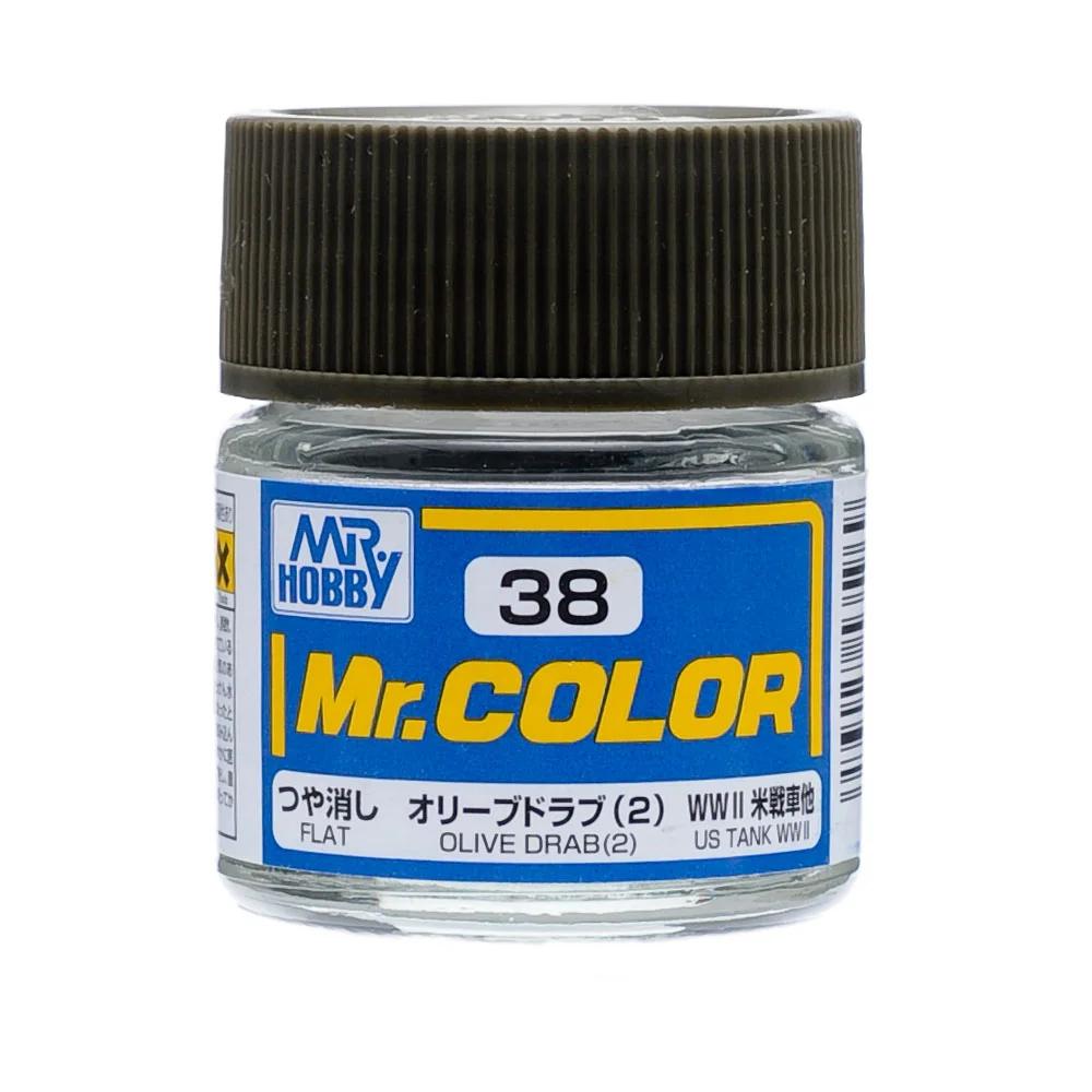 Mr. Hobby Mr. Color Olive Drab (2) (C38) 10 ml — official product photo 1