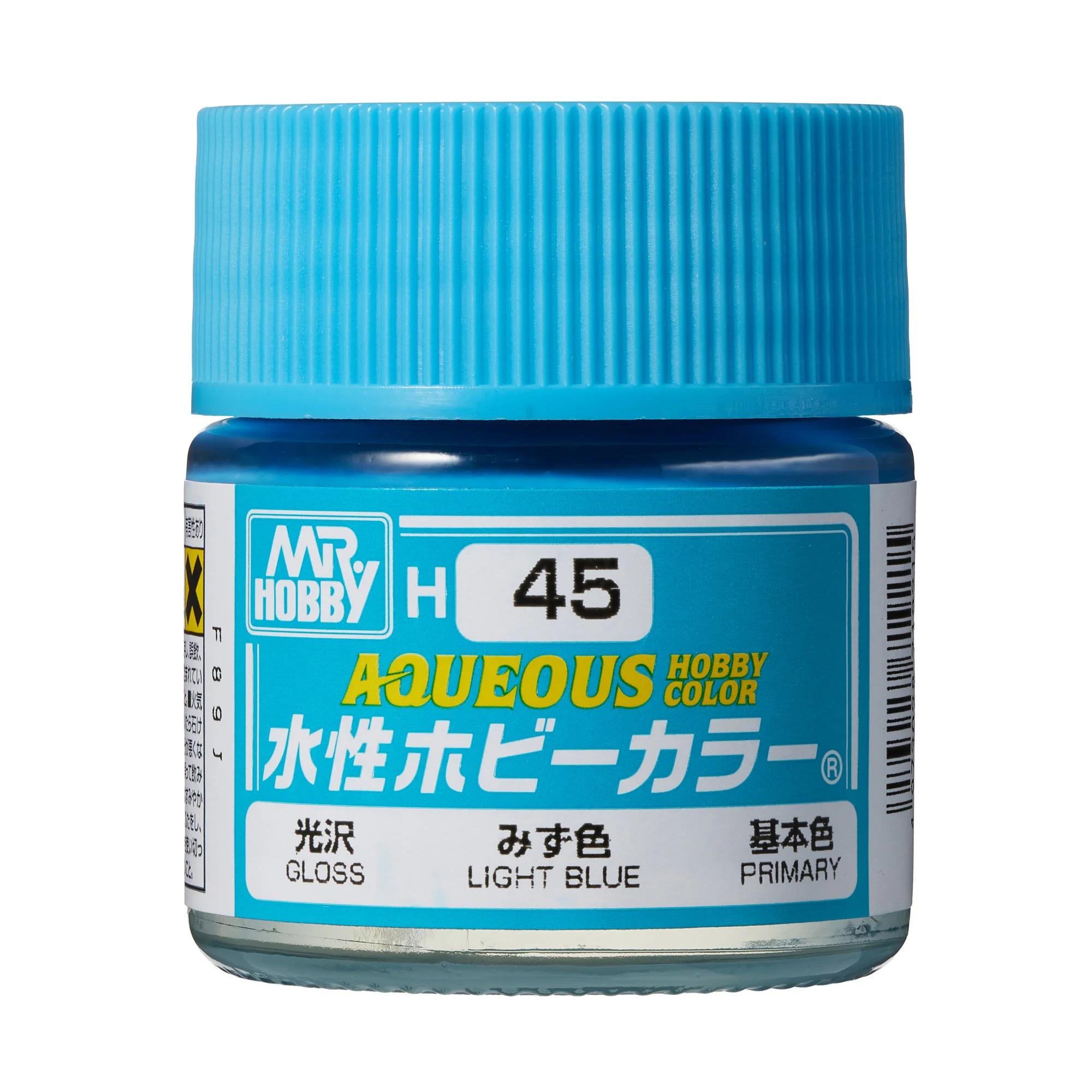 Mr. Hobby Aqueous Hobby Color H-45 Light Blue (Gloss) 10ml — product photo
