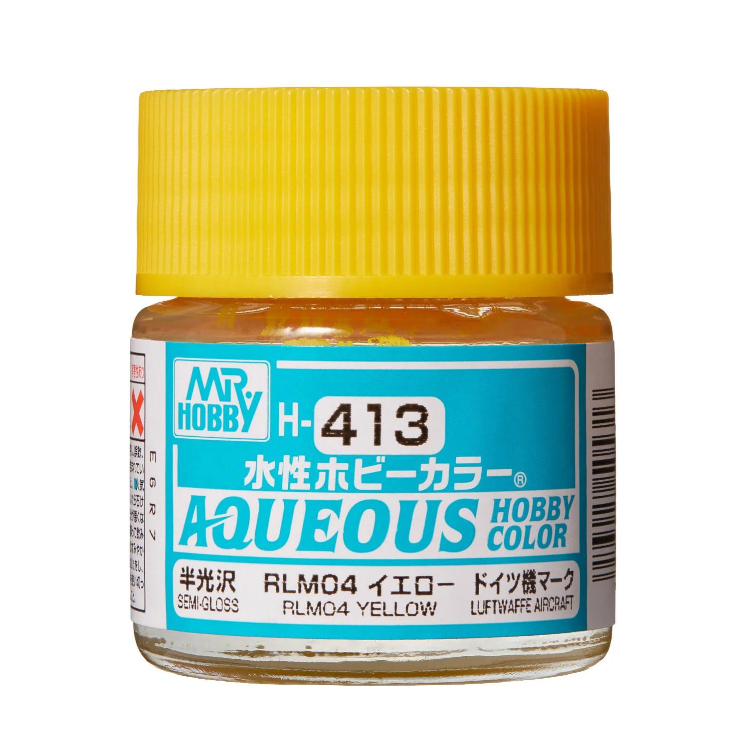 Mr. Hobby Aqueous Hobby Color RLM04 Yellow (H413) 10 ml — official product photo 1