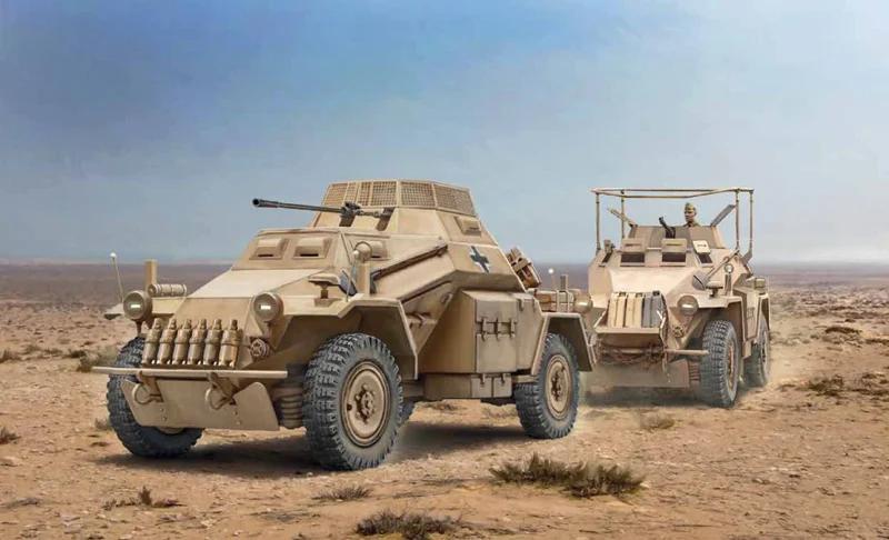 Italeri 1/56 SD Kfz 222 223 Model Kit — official product photo 1