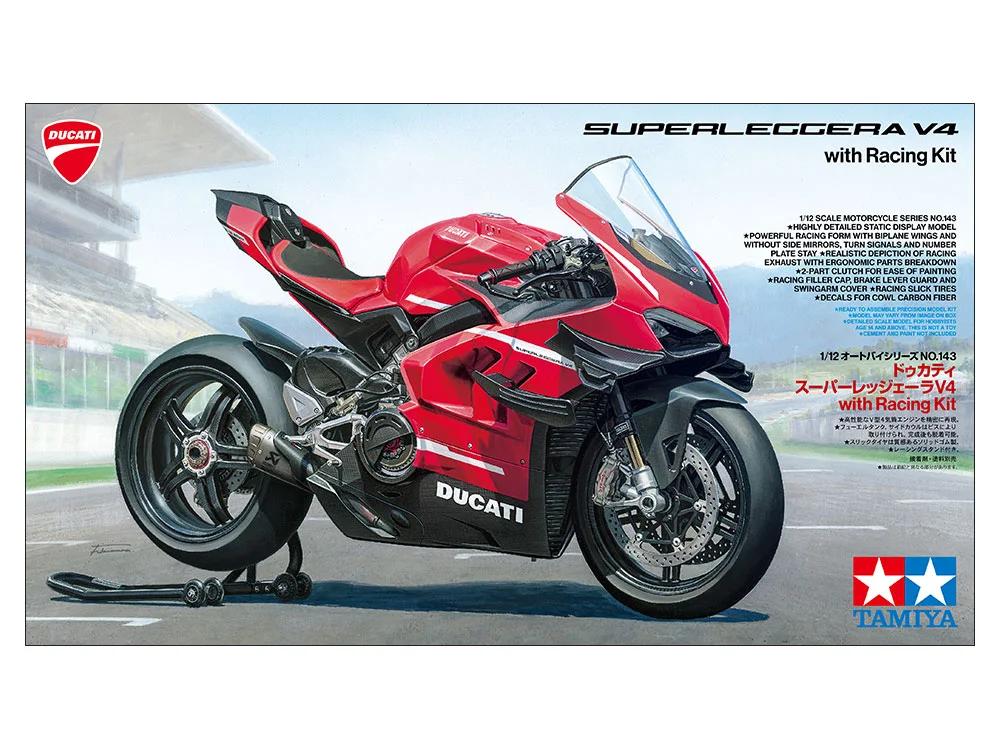 Tamiya 1/12 Ducati Superleggera V4 W Racing Model Kit — official product photo 1