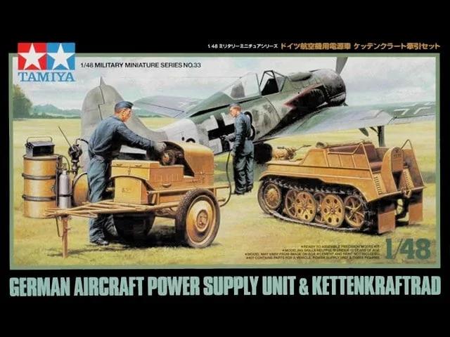 Tamiya 1/48 Kettenkrad W Power Supply Model Kit — box art