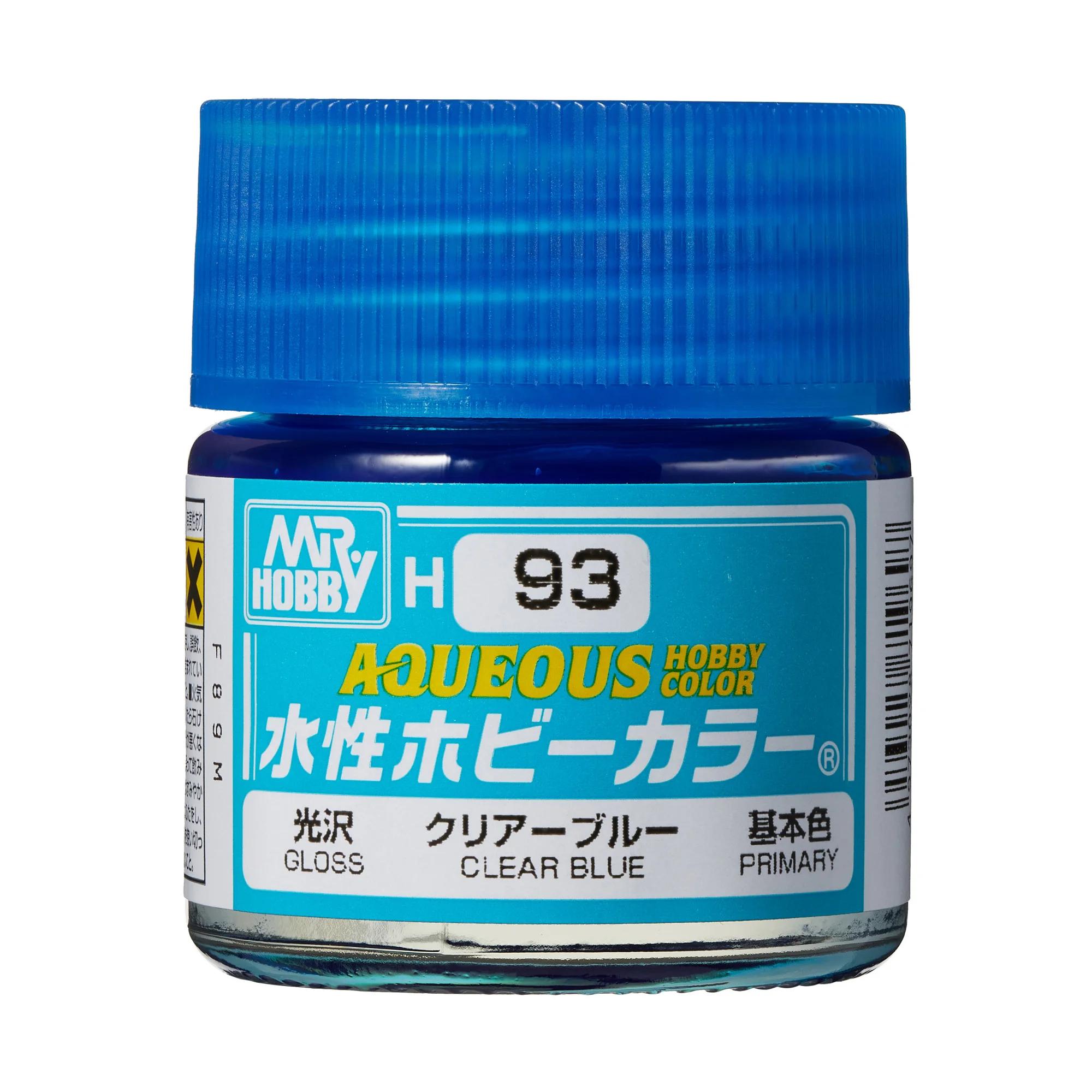 Mr. Hobby Aqueous Hobby Color Clear Blue (H93) 10 ml — official product photo 1