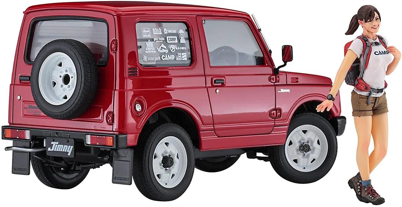 Hasegawa 1/24 Suzuki Jimny W Camp Girl Model Kit — official product photo 2