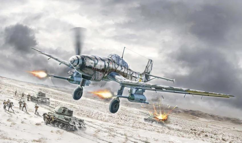 Italeri 1/72 Junker Ju-87g-2 Kanonenvogel Model Kit — box art