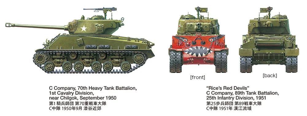 Tamiya US Sherman Easy Eight Tank 35 Model Kit — official product photo 2