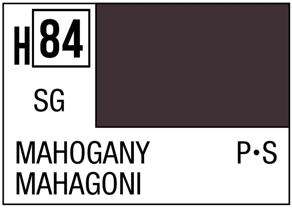Mr. Hobby Aqueous Hobby Color H84 Semi-Gloss Mahogany 10ml — product photo