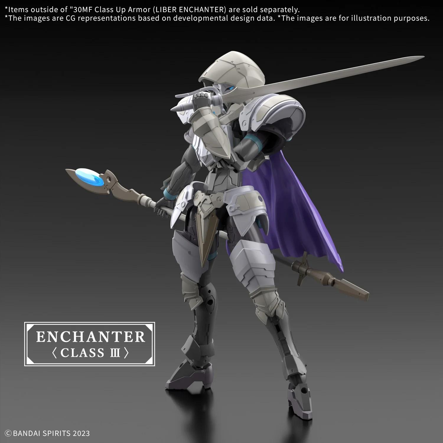 Bandai 1/144 30MF Liber Enchanter Class Up Armor Model Kit — official product photo 4