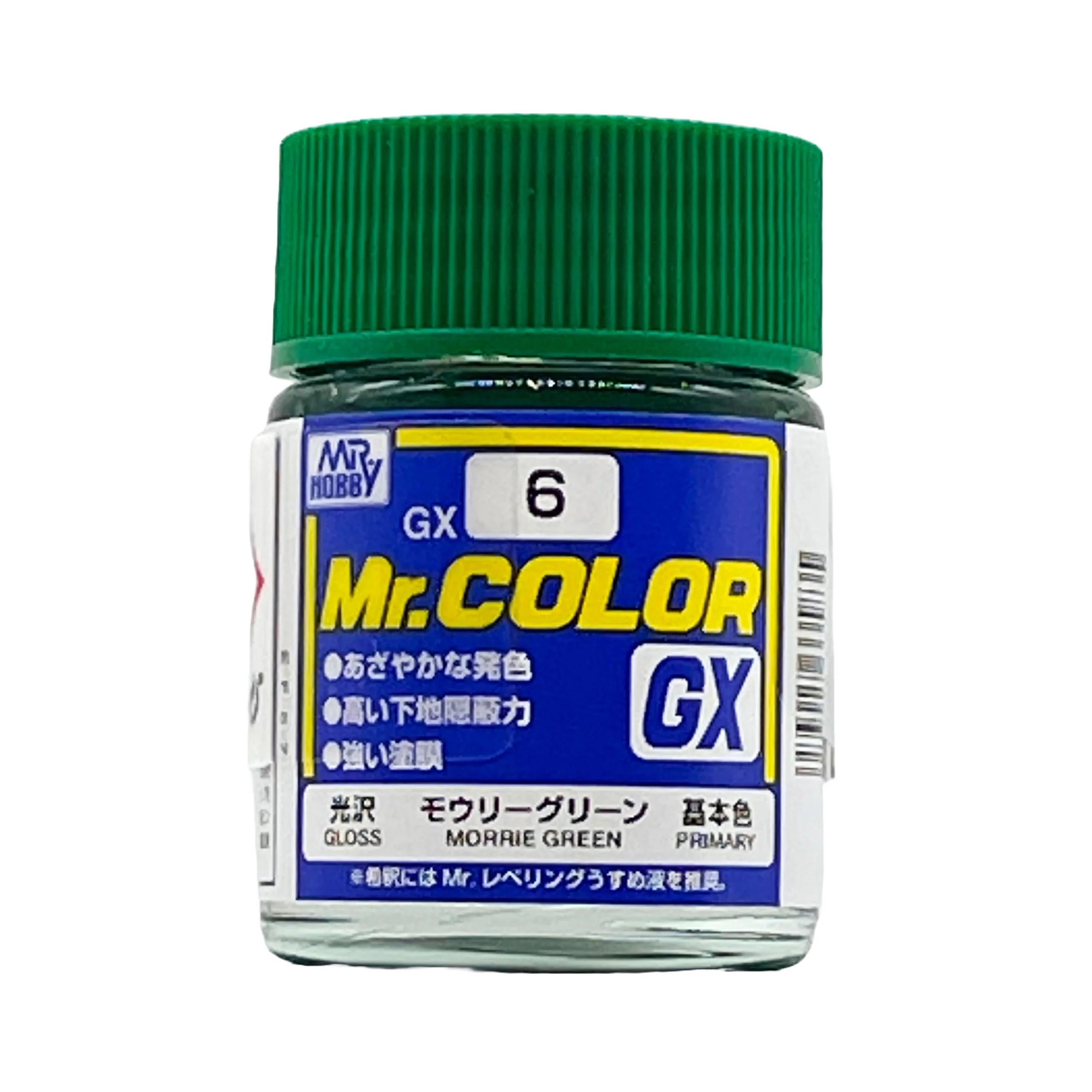 Mr. Hobby Mr. Color GX Morrie Green (GX6) 18 ml — official product photo 1