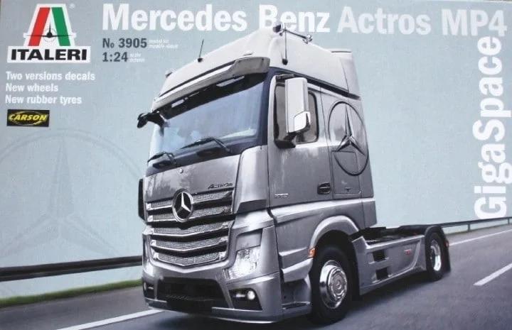 Italeri 1/24 Mercedes Benz Actros Mp4 Model Kit — box art