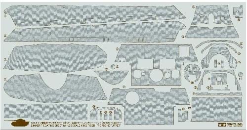 Tamiya 1/35 Zimmerit Sheet King Tiger Model Kit — official product photo 1