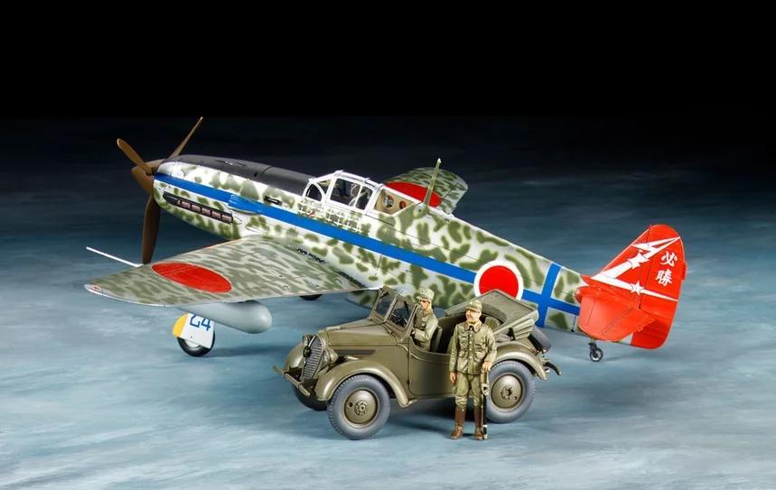 Tamiya Kawasaki Ki-61-id Hien W 4x4 Kurogan 48 Model Kit — box art