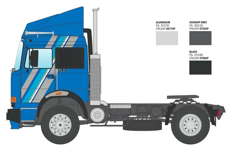 Italeri 1/24 Iveco Cow-boy Model Kit — official product photo 3