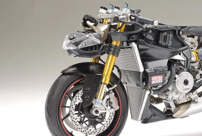 Tamiya 1/12 Ducati 1199 Front Fork Model Kit — official product photo 1