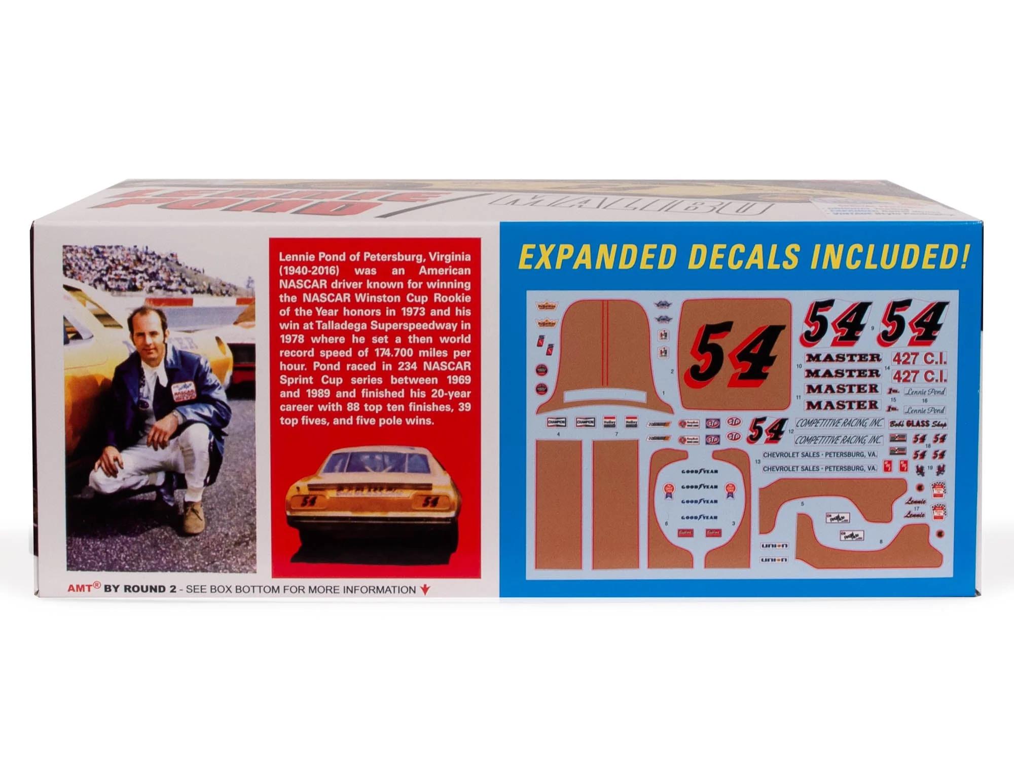 AMT 1/25 Lennie Pond 1974 Chevy Malibu Model Kit — official product photo 2