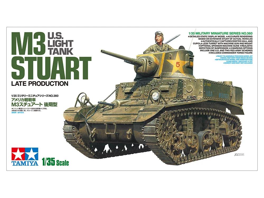 Tamiya 1/35 US Light Tank M3 Stuart Model Kit — official product photo 1