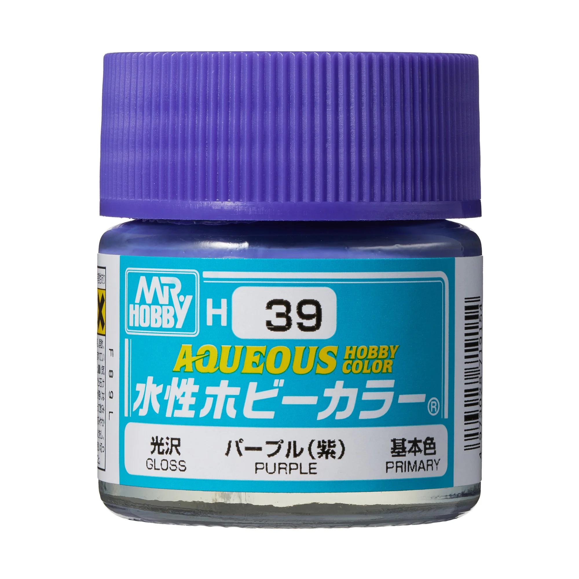 Mr. Hobby Aqueous Hobby Color Purple (H39) 10 ml — official product photo 1