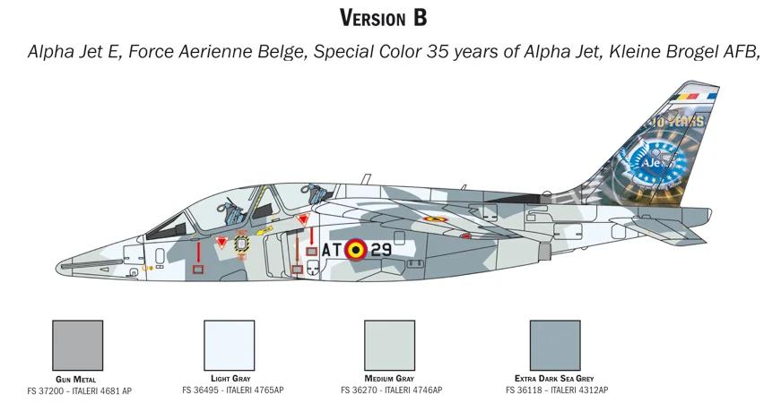 Italeri 1/48 Alpha Jet E Model Kit — official product photo 5