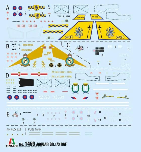 Italeri 1/72 Sepecat Jaguar Gr 1-3 RAF Model Kit — official product photo 2