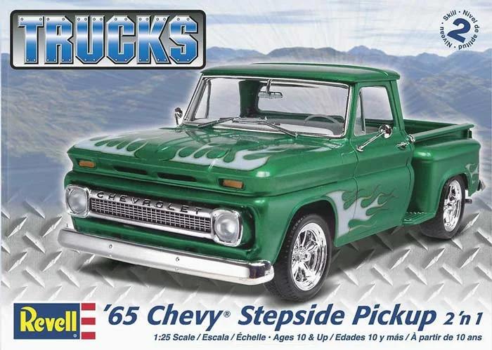 Revell 1/25 65 Chevy Stepside 2n1 Model Kit — box art
