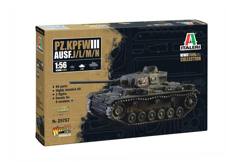 Italeri 1/56 Panzer Iiij L M N Model Kit — official product photo 1