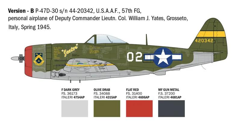 Italeri 1/48 P-47D Thunderbolt Eto Model Kit — official product photo 5