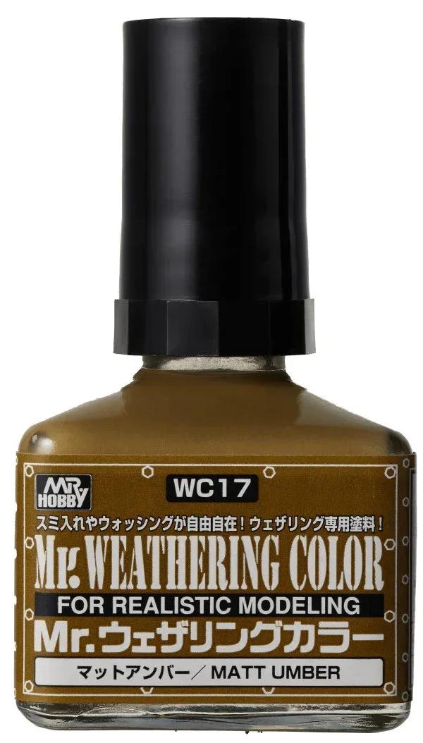 Mr. Hobby WC17 Mr. Weathering Color Matt Umber 40ml — product photo