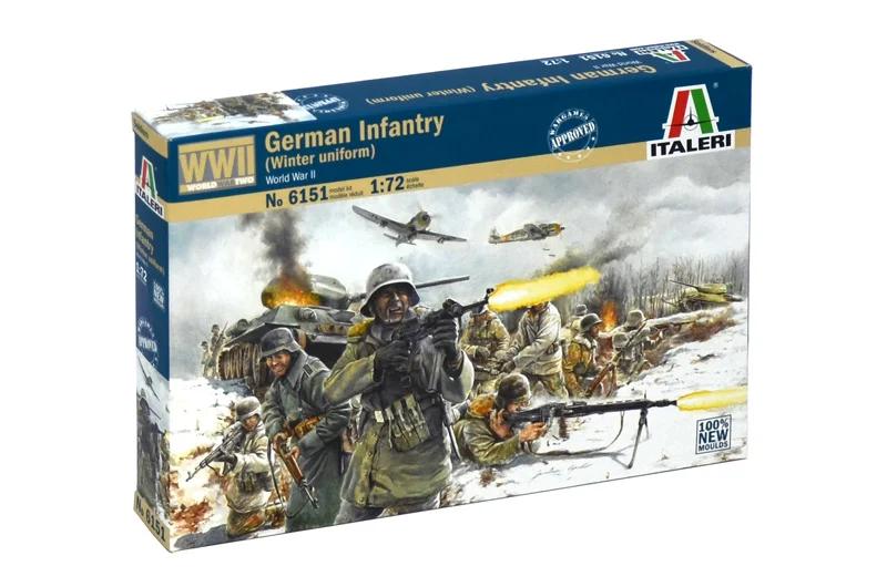 Italeri 1/72 German Infantry Winter Model Kit — official product photo 1