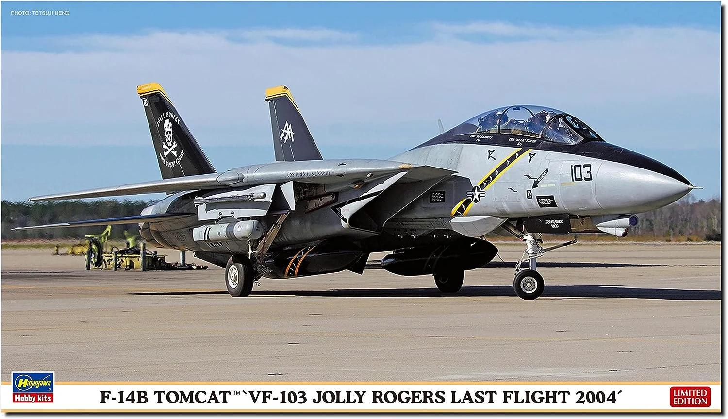 Hasegawa 1/72 F-14B Tomcat 103 Jolly Rogers Model Kit — box art