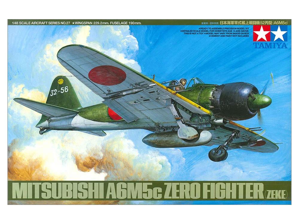 Tamiya 1/48 A6m5c Zero 52 Model Kit — official product photo 1