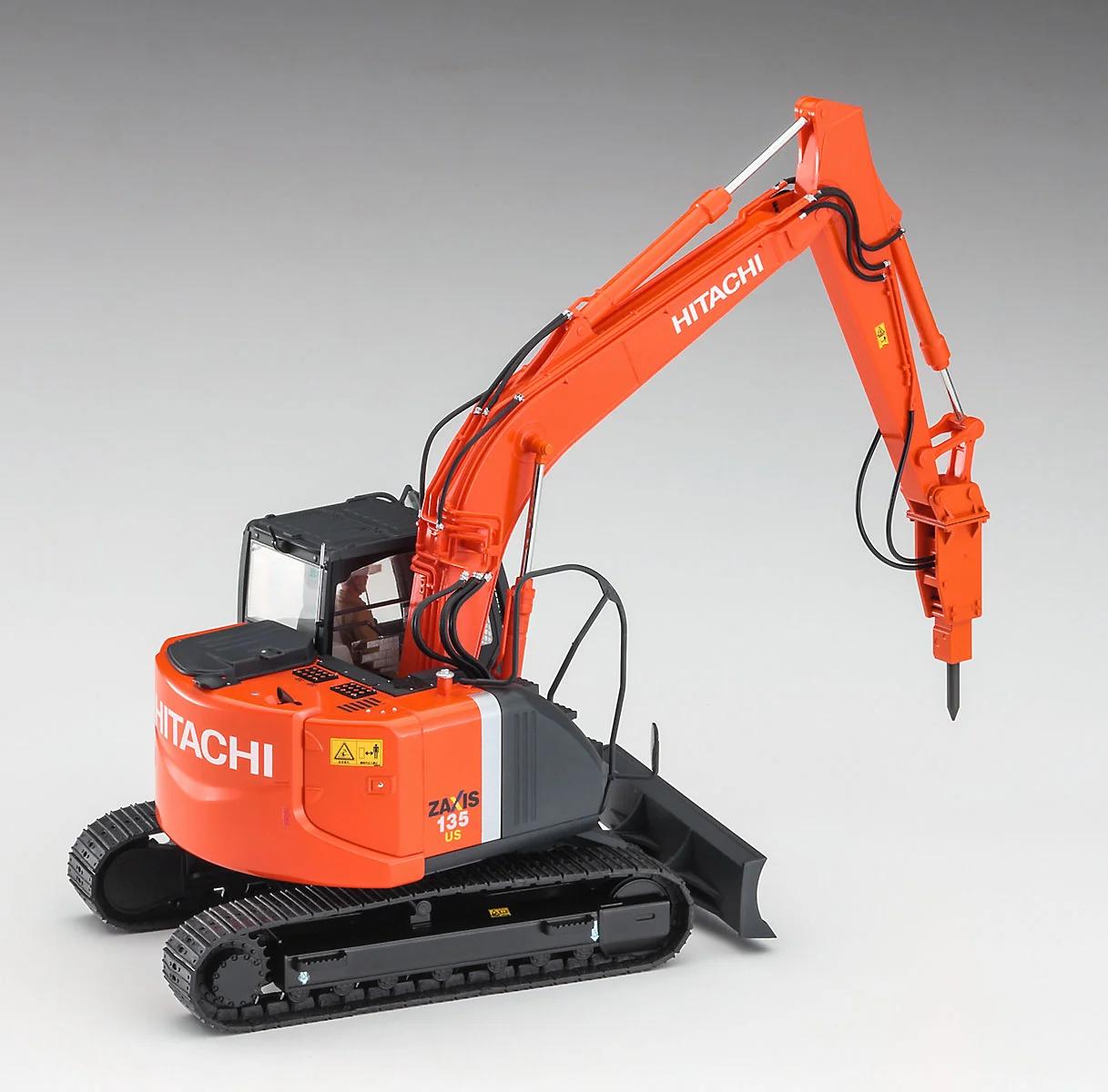 Hasegawa 1/35 Hitachi Excavator Zaxis Breaker Model Kit — official product photo 3