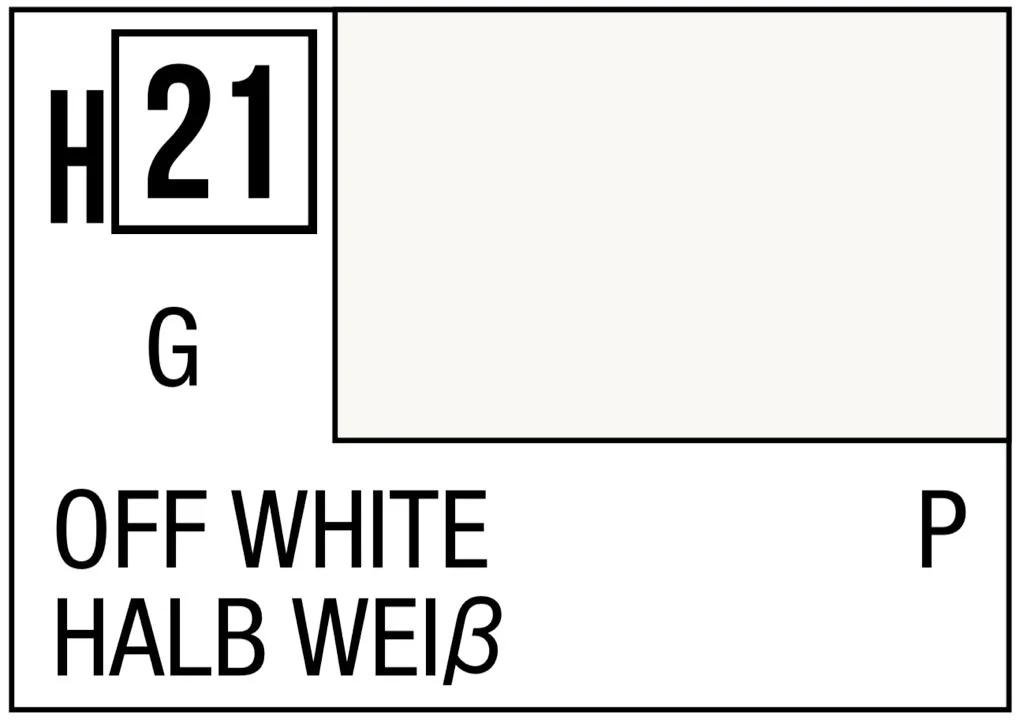 Mr. Hobby Aqueous Hobby Color H21 Gloss Off White 10ml — product photo