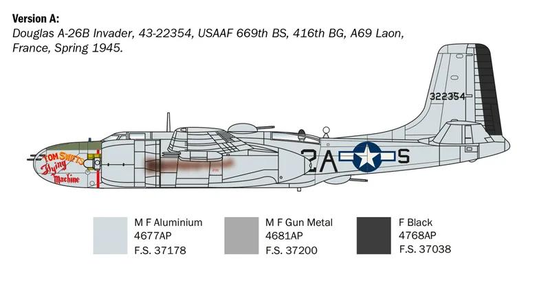 Italeri 1/72 A-26A Douglas B Invader Model Kit — official product photo 4