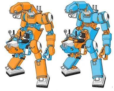 Hasegawa Mechatro Chubu 01 Orange Sky Blue1 35 Model Kit — box art