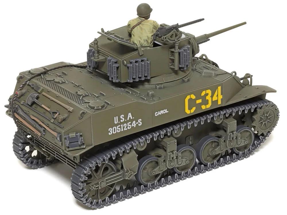 Tamiya 1/48 U S Light Tank M5a1 Stuart Model Kit — official product photo 1