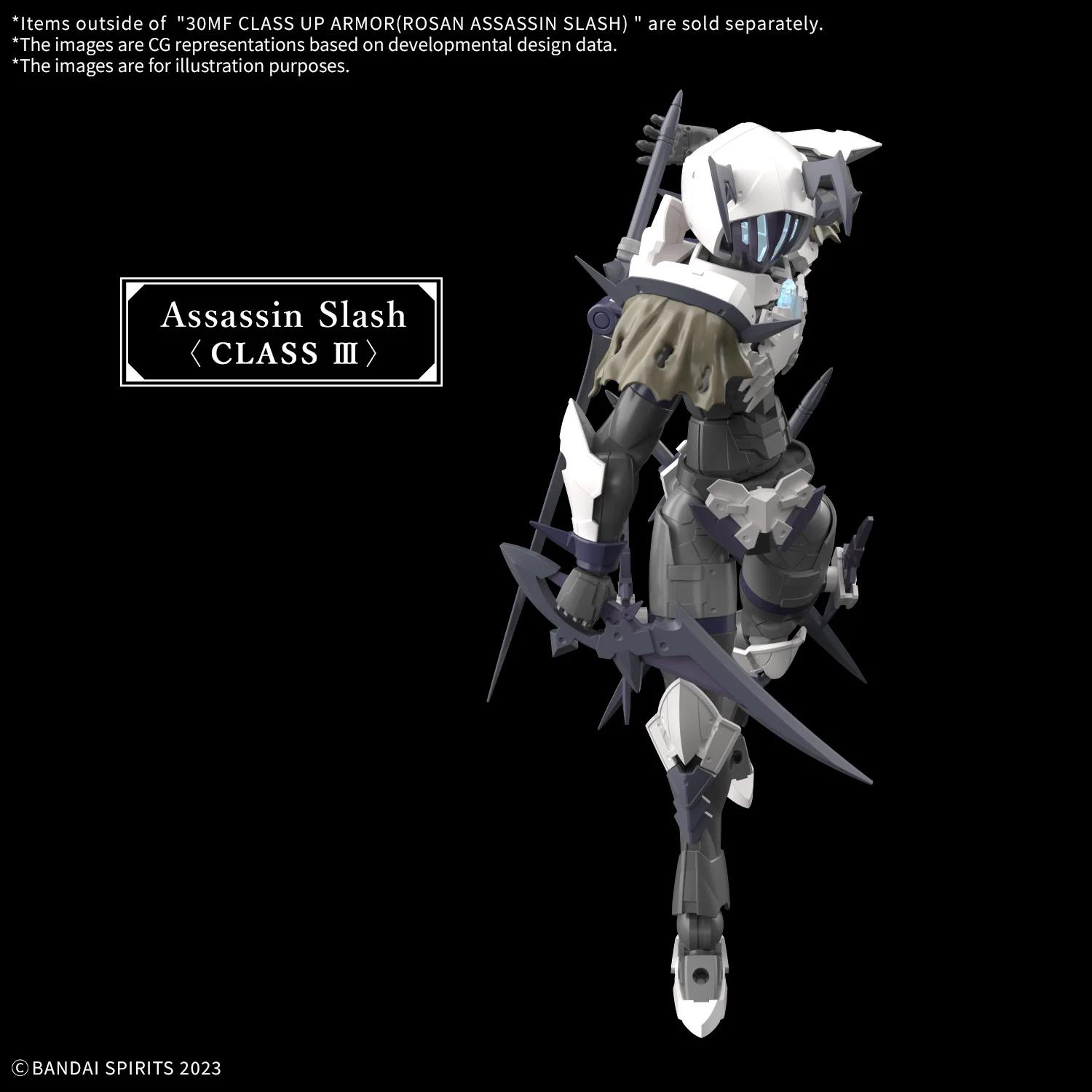 Bandai 1/144 30MF Class Uprmor Rosan Assassin Slash Model Kit — official product photo 5