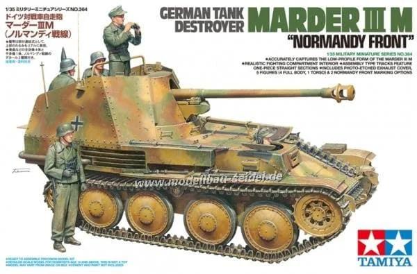Tamiya 1/35 Ger Marder III M Normandy Model Kit — box art
