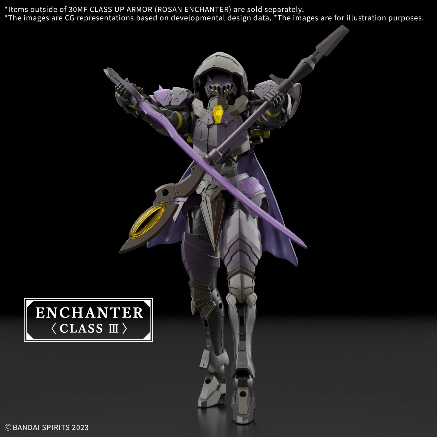 Bandai 1/144 30MF Rosan Enchanter Class Up Armor Model Kit — official product photo 1