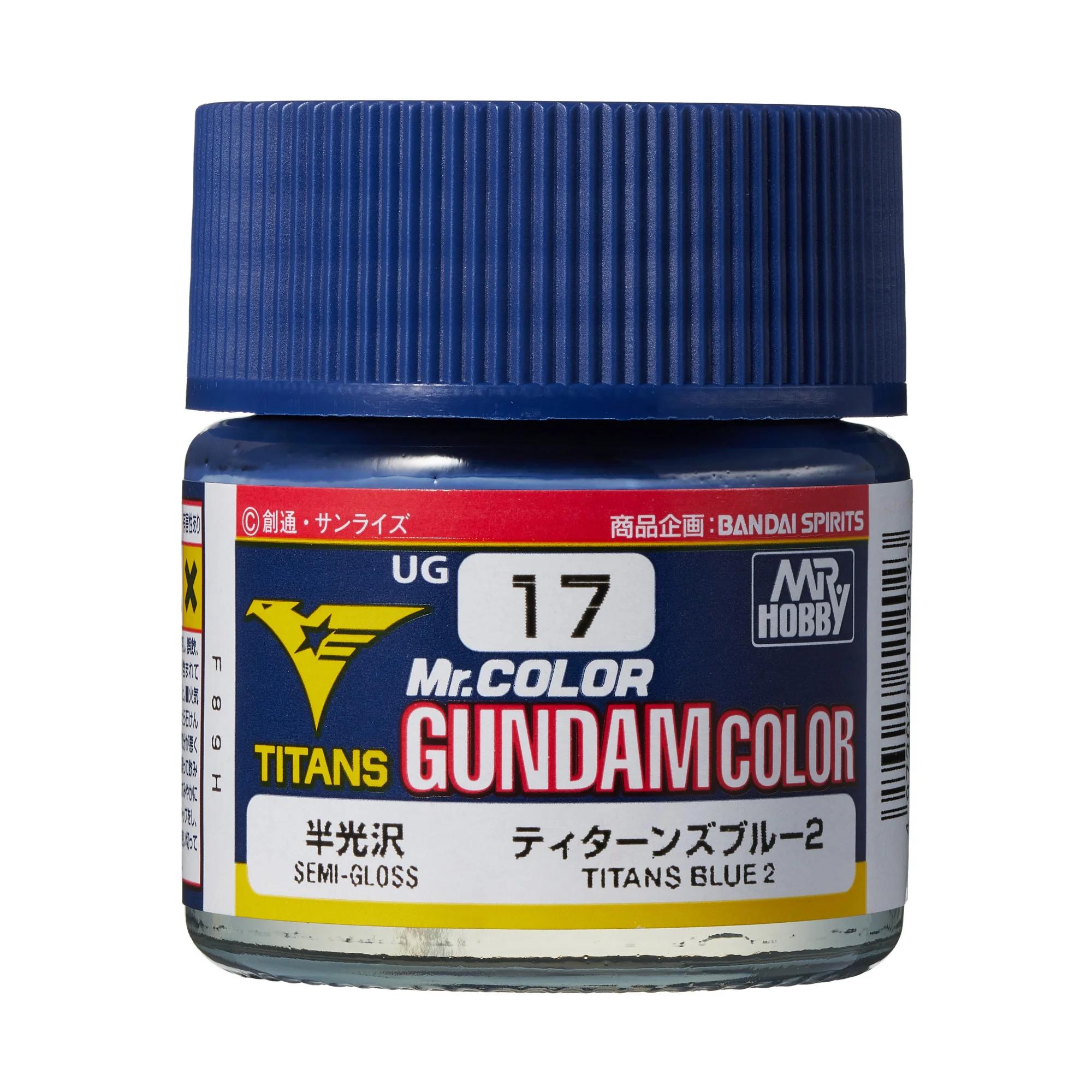 Mr. Hobby Gundam Color Titans Blue 2 (UG17) 10 ml — official product photo 1