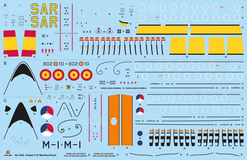 Italeri 1/72 F-27 Fokker Maritime Patrol Aircraf Model Kit — official product photo 3