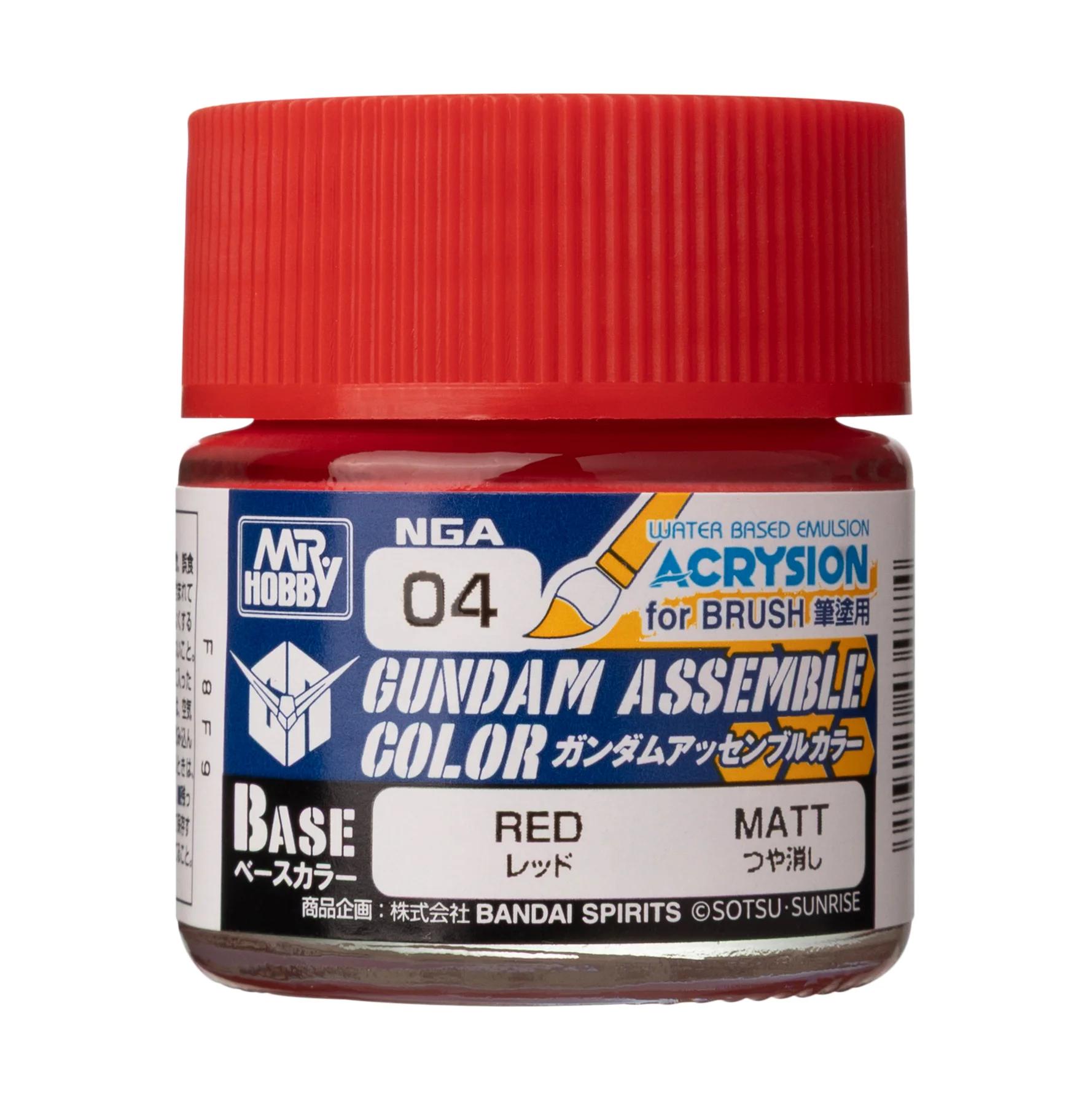 Mr. Hobby Gundam Assemble Color Red (NGA04) 10 ml — official product photo 1