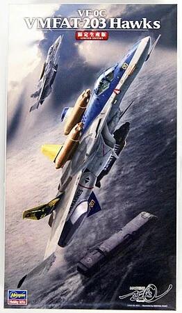 Hasegawa 1/72 VF-OC Vmfat-203 Hawks Model Kit — box art