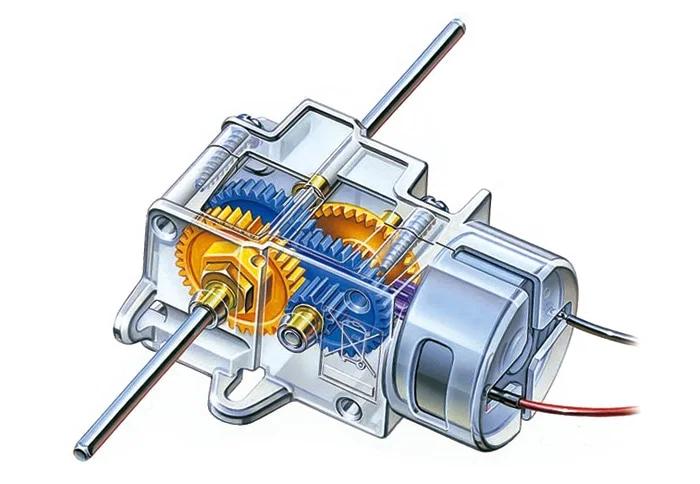 Tamiya Locurrent Motor Gearbox 3speed Model Kit — official product photo 1