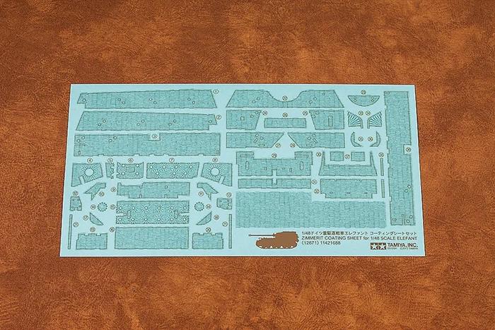 Tamiya 1/48 Zimmerit Coating Elefant Model Kit — product photo