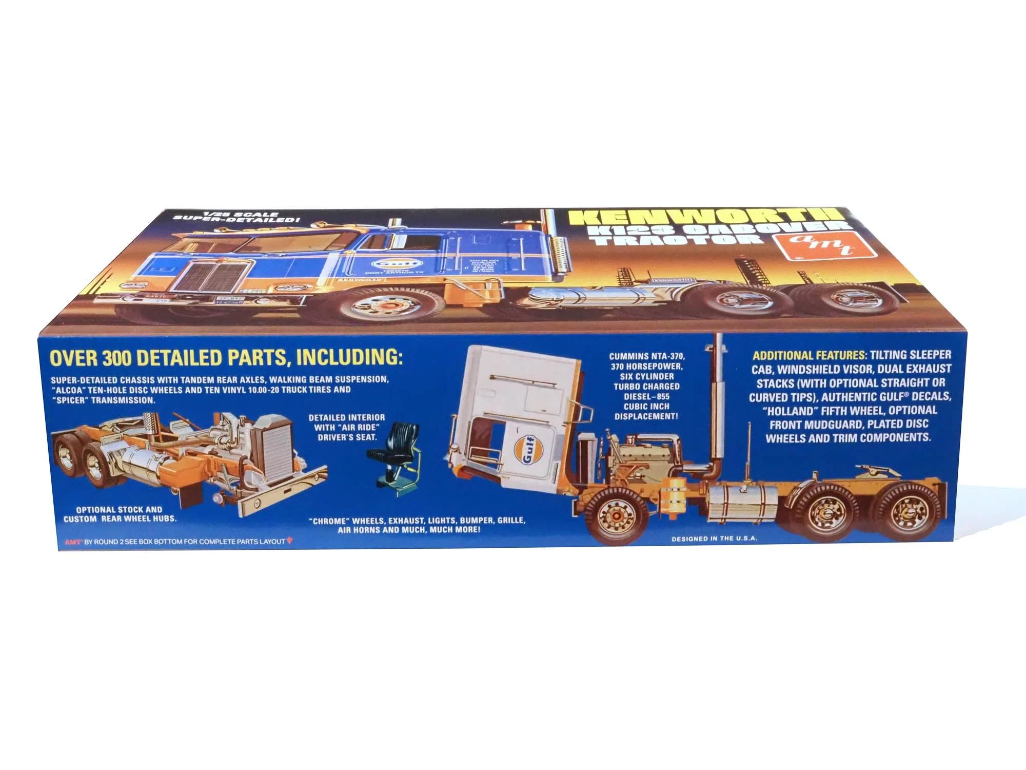 AMT 1/25 K-123 Kenworth Cabover Gulf Model Kit — official product photo 3
