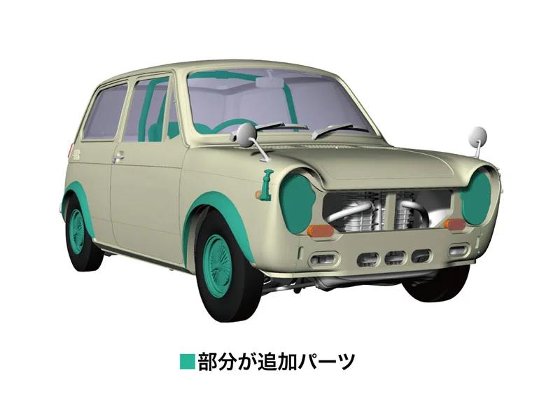 Hasegawa 1/24 Honda N360 Race Configuration Model Kit — official product photo 3
