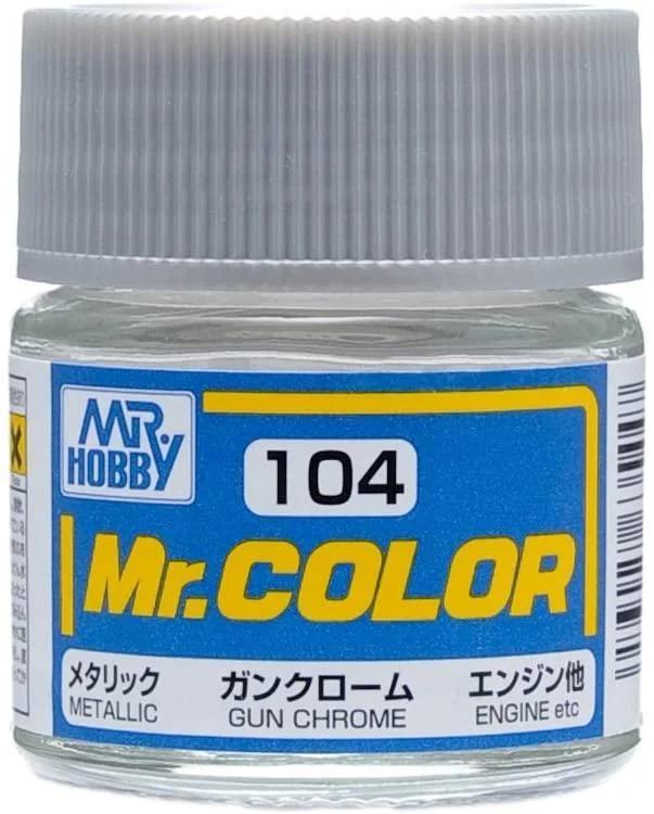 Mr. Color C104 Metallic Gloss Gun Chrome 10ml — product photo
