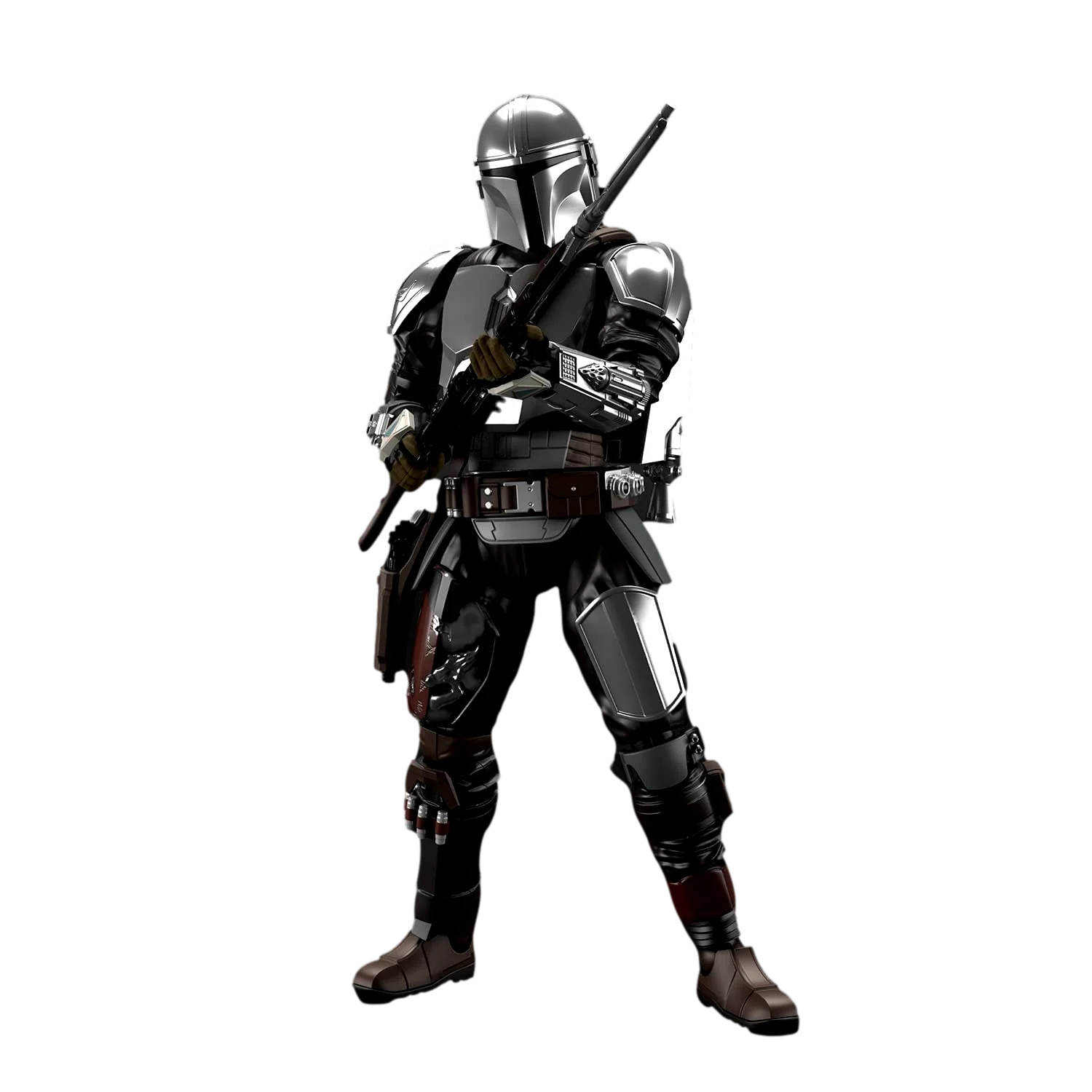 Bandai Mandalorian Baskar Armor 1 12silvr Model Kit — official product photo 2